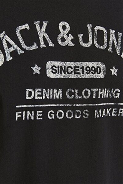 Jack & Jones JJEJEANS TEE SS O-NECK NOOS Siyah