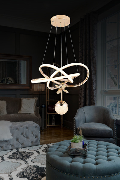 bordolux Ld 040 Orta Toplu Model Gold 3 Renkli Salon Ve Oturma Odası Için Ide...