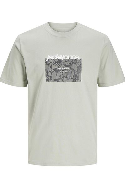 Jack & Jones JCOTARMAC CAMO ΜΠΡΟΣΤΙΝΟ TEE SS CREW ΛΑΙΜΟΣ LN ΠΡΑΣΙΝΟ