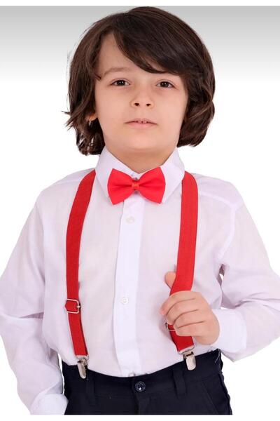 Kuraff Giyim 23 Nisan 29 Ekim 10 Kasım Gösteri ve Özel Gün Gömlek Papyon Takımı