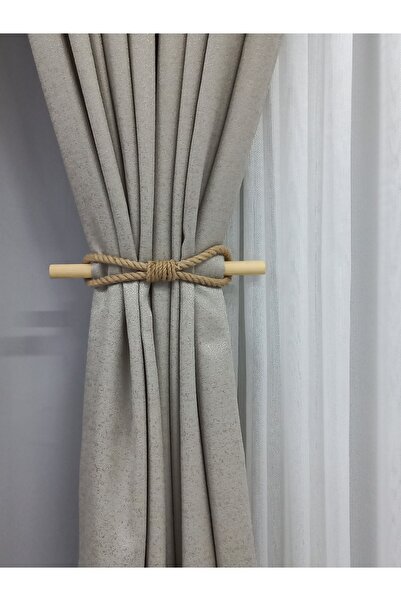 Qrsln Χειροποίητο κορδόνι κουρτίνας από σχοινί για το σπίτι μου 2 τεμάχια