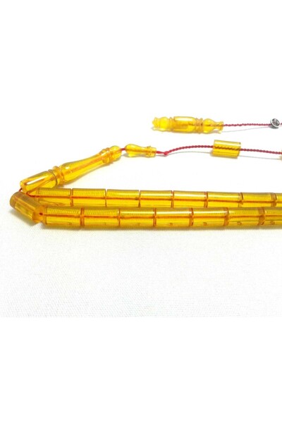 Tespihci Dayı Θυμιατικό χάντρες από κεχριμπάρι φωτιάς κίτρινο χρώμα Εξαιρετικ...