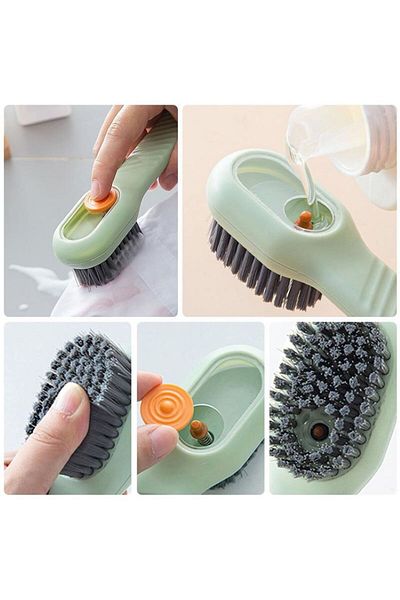 BORA HOME Dishwashing Brush with Tank Practical Multi-Purpose Sink Cleaning Kitchen Countertop Brush