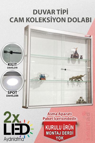 Cam Dolap Camlı Vitrin - Camlı Dolap - Camlı Koleksiyon Vitrini - Teşhir Vitr...