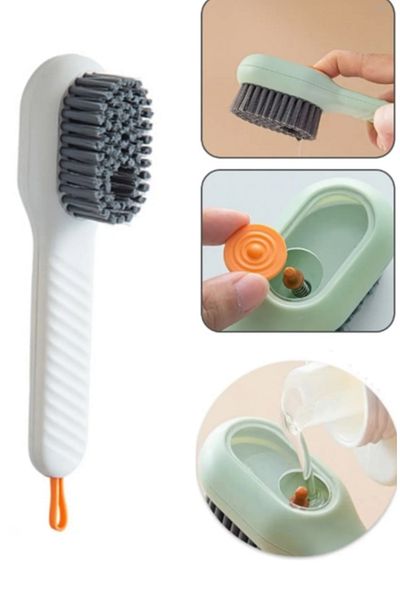 BORA HOME Dishwashing Brush with Tank Practical Multi-Purpose Sink Cleaning Kitchen Countertop Brush