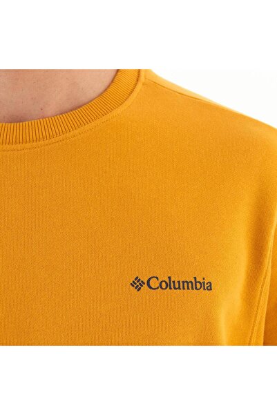 Columbia Cs0204 csc m basic crew sweatshirt honey yellow