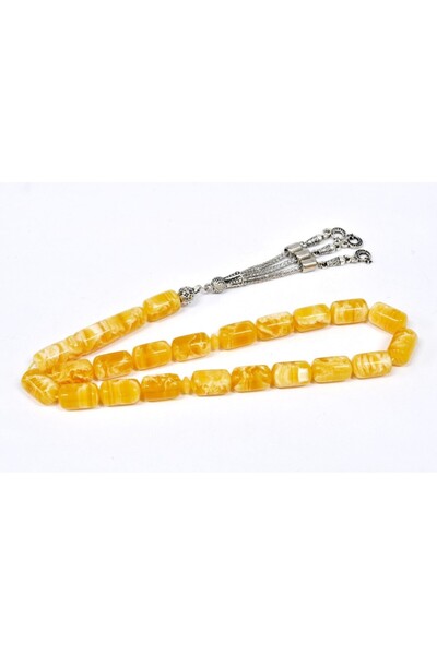 Tespihci Dayı Mărgele de rugăciune din chihlimbar Beirut 9*14 mm (snt-20120)