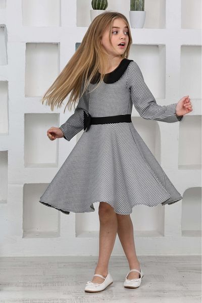 ÇocukYoluKids Houndstooth Dress