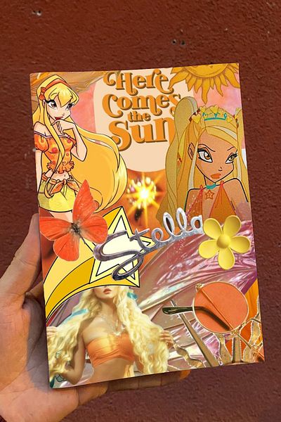 Namgo Winx Stella A5 Colaj fără linii - Jurnal și cadou și caiet de școală (50 de coli)