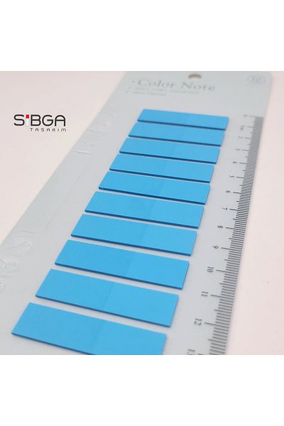 sibga tasarım Transparent Blue Postit - Bookmark, Bookmark Sticker, Note Paper 4106