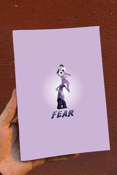 Namgo Jurnal fără căptușeală A5 „Fear-Fear” cu fața inversă, bloc de note cadou pentru jurnal (50 de coli)