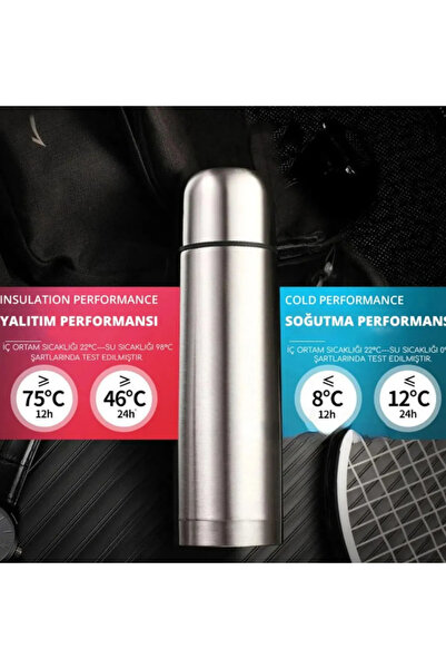New Life 1 Lt Mama Termosu 12 Saat Sıcaklık-soğukluk Garantisi 1 Litre Süt Termosu Kamp Termosu