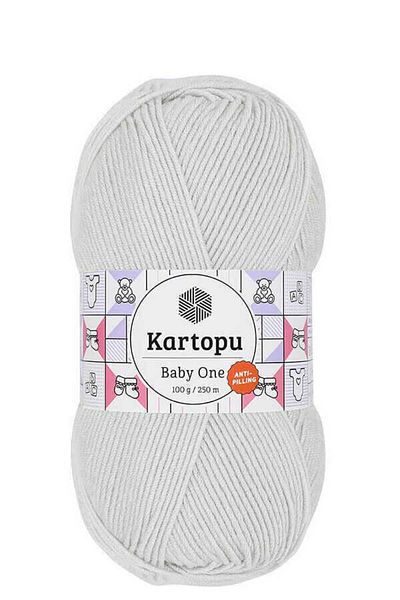 Kartopu Baby One K993 Silver Gray 5 Pieces Hand Knitting Yarn