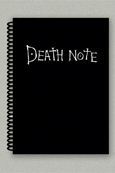 Namgo Death Note Spiralli A5 Çizgisiz Tuale Kapaklı Hediyelik Defter (200 Sayfa)