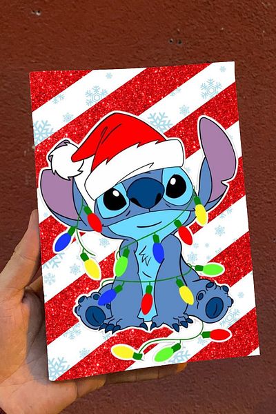 Namgo Jurnal cadou, note și caiet de școală „Stich Stripe” A5 special de Anul Nou (52 de coli)