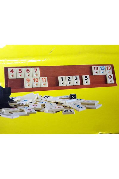 NETİCE ÖYLEK Handmade Luxury Large Size Wooden Okey Set