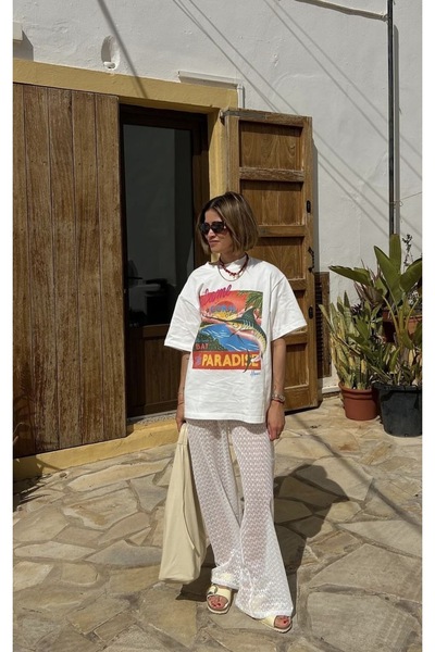 Jose Clothing Tricou din bumbac organic imprimat seria Archi Premium