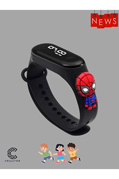CREACTOR Figürlü Dijital Led Çocuk Saati Dokunmatik Ekranlı Su Geçirmez DİJİ5