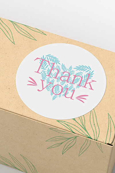 deer art 120 buc. Autocolant Mulțumesc Etichetă de mulțumire Ambalaj de trans...