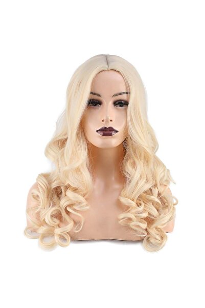 Nurdan Trend Peruk Platinum - Wavy and Rivetless Long Fiber Synthetic Wig