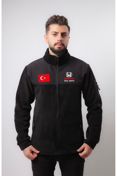 dafri HONDA ÖZEL SERVİS LOGO BASKILI ÜST KALİTE POLAR CEKET