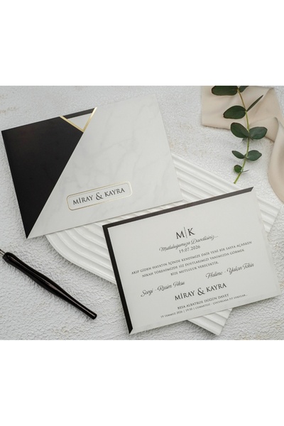 ERDEM EKONOM 50 Adet Düğün, Nişan, Nikah Davetiyesi, Baskı Hariçtir 191521