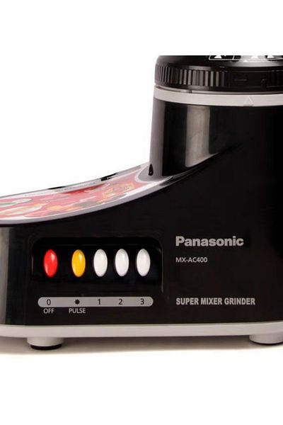 PANASONIC MX-AC400 Super Mixer Grinder, 1000W, 3 Stainless Steel Jars, 1 Juicer Jar, 2Yr Warranty