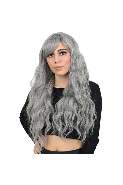 Nurdan Trend Peruk شعر مستعار صناعي طويل من الألياف المموجة من بيرسيملي - رما...