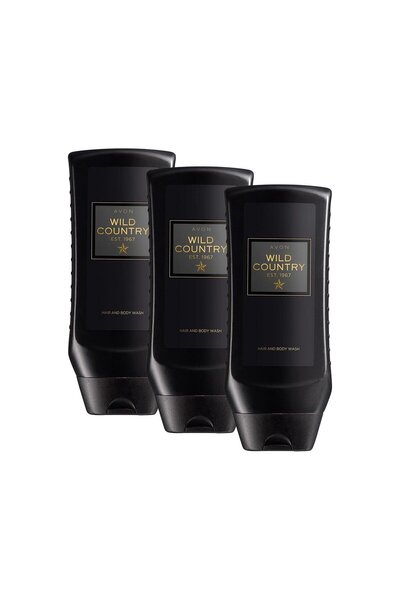 AVON Wild Country Saç Ve Vücut Şampuanı 250ml. Üçlü Set