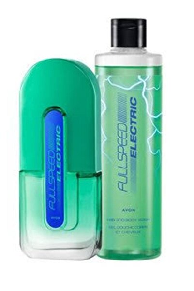 AVON Kişiye Özel Full Speed Electric 75 ml Edt Erkek Parfüm Seti