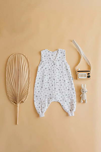 MAGIC PORT Spring Sleeveless Children's Sleeping Bag, Double Layer Muslin Sleeping Bag, Seasonal Organic Baby Overalls