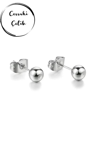 Jaida Moda Unisex Ball End Surgical Steel Nail Earrings