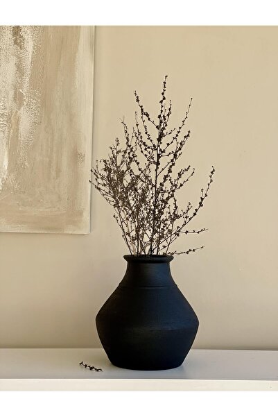 Allegorie.Co VAZĂ LOCCA TEXTURĂȚĂ ȘI MATĂ NEGRĂ