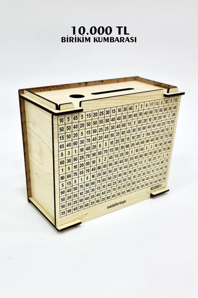 metafortoys Parabox 10000 Tl Birikim Kumbarası (AKÇA) Tekrar Kullanılabilir