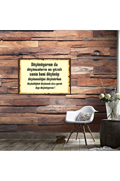 DURUSOY Ξύλινη ρετρό αφίσα από MDF, Αστεία αποφθέγματα, Γραφές τοίχου, Τοπίο,...