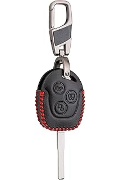 Alisveristime (Ford Focus,Fi̇esta,Mondeo,B-Max,Transit,Couri̇er,Transit Compatible) Leather Key Case