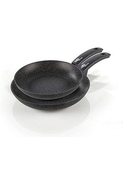 ebadi Moneta Etnea S 24-28 Frying Pan - Aluminum, Black Stone Look, 28 cm
