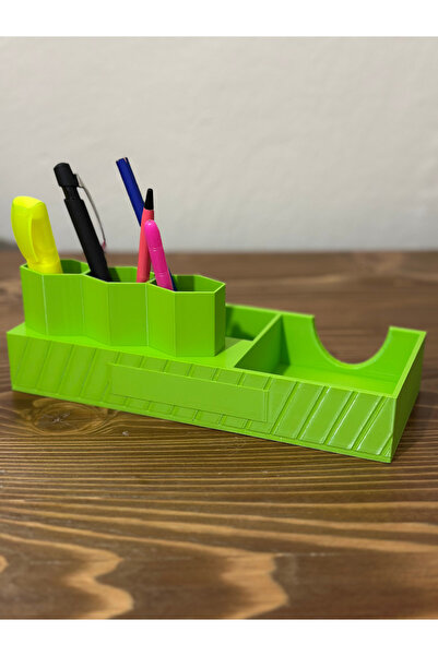 Store Home and Office Decorative Desktop Organizer Organizer Pencil Case Green - Name Printable