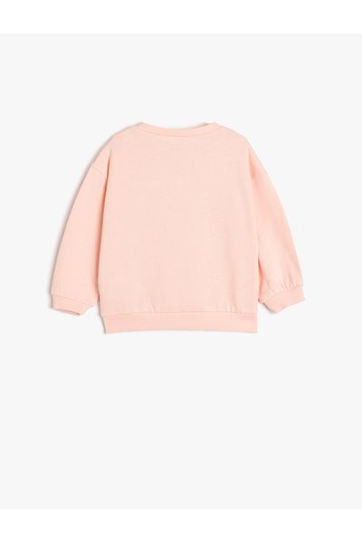 Koton Pink Printed Sweatshirt