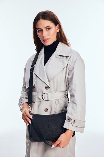 U.S. Polo Assn. Geantă de umăr pentru femei model neagră Us24738