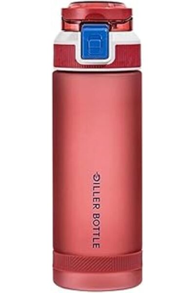 DILLER زجاجة مياه شرب تريتان مريحة وناعمة الملمس سعة 790 مل