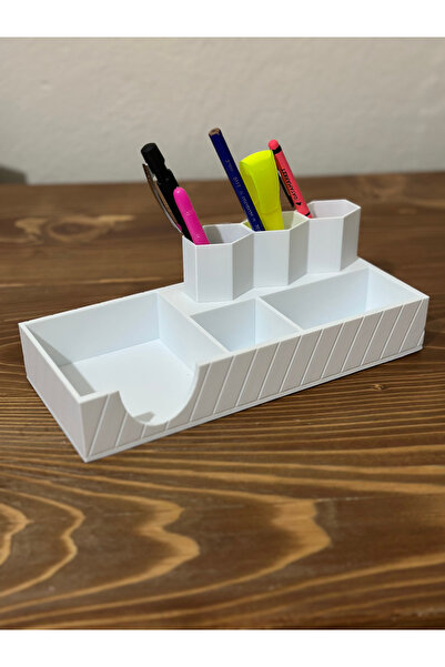 Store Office & Home Decorative Desktop Organizer Organizer Pencil Case White -- Name Printable