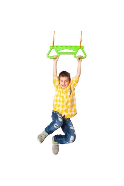 elisalife Bahçe Piknik Spor Aleti Ipli Çocuk Sallanma Denge Oyuncağı Terminatör Barfiks Oyuncağı