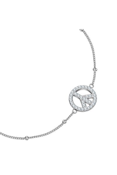 Glanzstücke München Silberarmband Armband Sterling Silber Zirkonia weiß