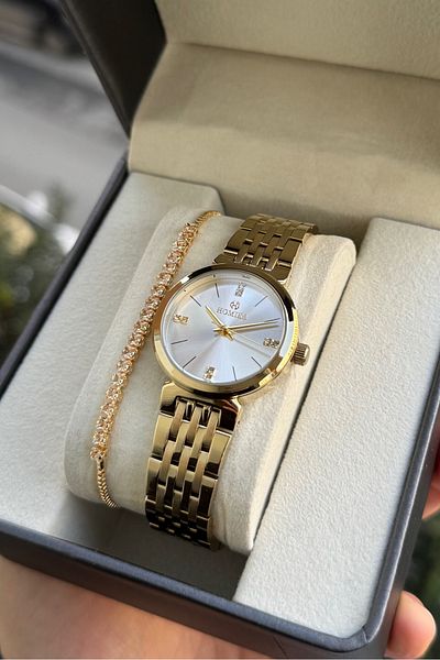 Homies Women's Wrist Watch with Gift Box and Bracelet Gift Hm 54253325