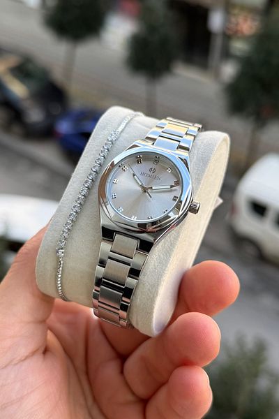 Homies Women's Wristwatch and Bracelet Gift Set - Hm 542533253434