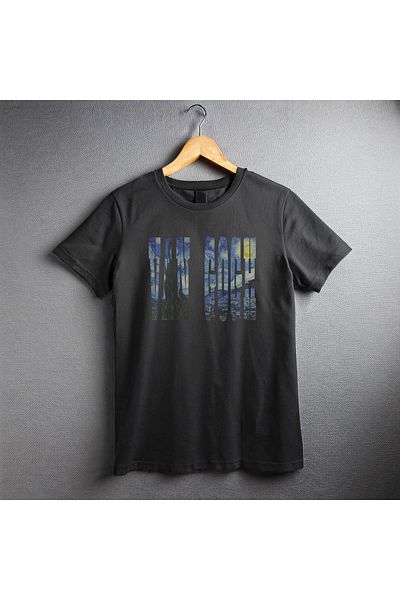 Ozzy Ψηφιακό μπλουζάκι με τυπωμένο όνομα Unisex Starry Night Pattern