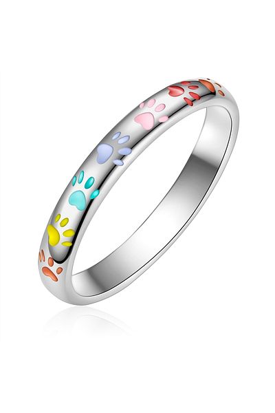 Rafaela Donata Silberring Ring Sterling Silber Emaille multicolor