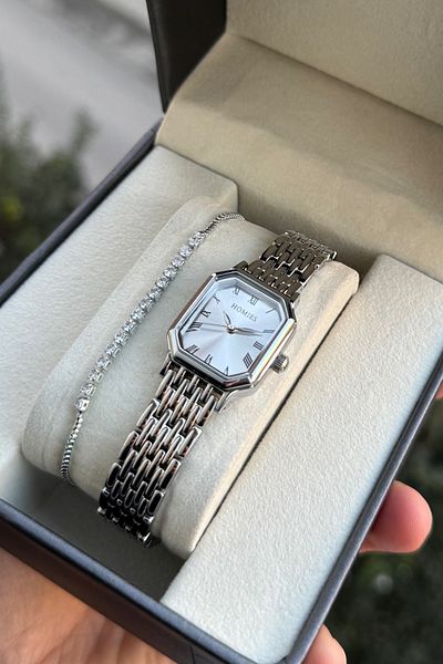 Homies Vintage Cut Women's Wristwatch - Small Case with Gift Box and Bracelet Hm 098753277