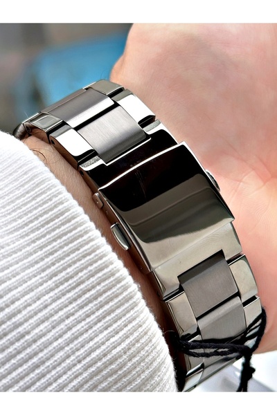 Ferrucci Function Fonksionlu Füme Renk 3 Atm Su Geçirmez Çelik Kordon Erkek Kol Saati
